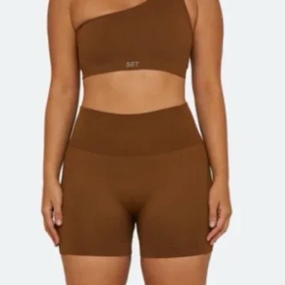 SET Active Sculptflex Shorts Brown, Small - Picture 1 of 7